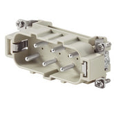 Weidmuller HDC insert, male, 6-pole, size 6, 400V, 35A